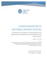 Europeanisation of National Defence Policies