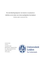 De ontwikkelingstrajecten van reactieve en proactieve inhibitie en de relatie met rekenvaardigheden bij kinderen