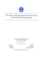 The Effect of Synonymous Codon Usage on Nucleosome Positioning