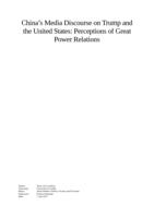 China’s Media Discourse on Trump and the United States: Perceptions of Great Power Relations