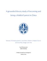A grounded theory study of becoming and being a Waldorf parent in China