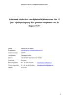 Relationele en affectieve vaardigheden bij kinderen van 4 tot 12 jaar: zijn beperkingen op deze gebieden voorspellend voor de diagnose ASS?