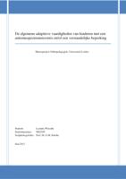 De algemene adaptieve vaardigheden van kinderen met een autismespectrumstoornis en/of een verstandelijke beperking