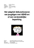 Het adaptief disfunctioneren van jeugdigen met ADHD en/ of een verstandelijke beperking