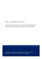 The 'immemorial ties': The emotive portrayal of the relationship between the Netherlands and Israel by Dutch scholarship