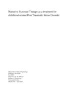 Narrative exposure therapy as a treatment for childhood-related post traumatic stress disorder