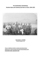 "The Disobedient Uleebalang: Sarekat Islam and Colonial Civil Rule in Aceh, 1918-1923"