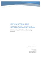 IDPs in Bosnia and Herzegovina and Sudan