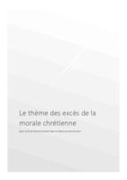 Le thème des excès de la morale chrétienne dans La porte étroite d'André Gide et Moira de Julien Green