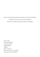 The Nuclear Non-Proliferation Regime In A Multipolar World: Adopting Nuclear Latency Into The Regime. With Casestudies On Japan, Iran and South Korea