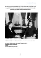 Did the construction of the Berlin Wall change the US-FRG relations for worse during 1961? How did it create, and to which extent, tensions between the two states and opened up new problematic issues?