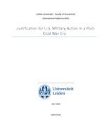 Justifications for U.S. Military Action in a Post-Cold War Era