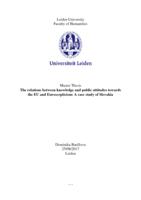 The relations between knowledge and public attitudes towards the EU and Euroscepticism: A case study of Slovakia