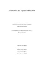 Abenomics and Japan's Public Debt