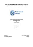 Is the Indonesian Manufacturing Industry Ready for the ASEAN Economic Community (AEC)?