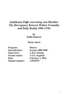 Andalusian Fiqh Concerning non-Muslims: the Discrepancy Between Written Formality and Daily Practice (900-1250).