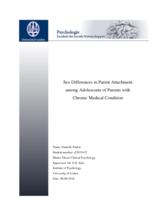 Sex differences in parent attachment among adolescents of parents with chronic medical condition