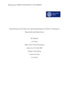 Parental depression and adolescents' internalizing symptoms: The role of attachment to physically ill and healthy parents