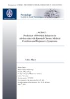 At risk? - Prediction of problem behavior in adolescents with parental chronic medical condition and depressive symptoms