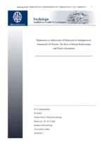 Depression in adolescents of depressed or nondepressed,somatically Ill parents: The role of marital relationship and parent attachment