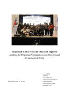 Inequidad en el acceso a la educación superior: Análisis del Programa Propedéutico en la Universidad de Santiago de Chile