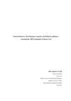 Natural Disasters, State Response Capacity and Political Legitimacy: Assessing the 1985 Earthquake in Mexico City