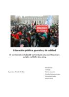 Educación pública, gratuita y de calidad. El movimiento estudiantil universitario y las movilizaciones sociales en Chile, 2011-2014