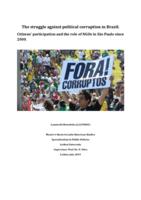 The struggle against political corruption in Brazil: Citizens’ participation and the role of NGOs in São Paulo since 2000.