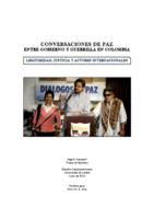 Conversaciones de paz entre gobierno y guerrilla en Colombia