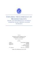 Exploring the cosmology of modified gravity: theory and phenomenology of models exhibiting weakly broken galileon invariance