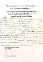 'Zo verklaaren wy ons te stellen gelyk wy doen mits deezen tot Borgen..' Een historisch-sociolinguïstisch onderzoek naar de uniformiteit in laat 18e-eeuwse borgbrieven uit Noord-Brabant
