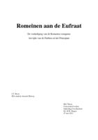 Romeinen aan de Eufraat: de verdediging van de Romeinse oostgrens ten tijde van de Parthen en het Principaat