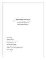 Main Grammatical Writing Errors of Chinese Undergraduate Students in UK Universities: An Error Analysis and Contrastive  Analysis Hypothesis Approach.