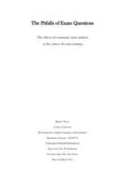 The Pitfalls of Exam Questions: The effects of systematic error analysisas the source of exam training