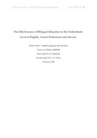 The Effectiveness of Bilingual Education in The Netherlands