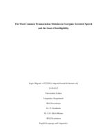 The Most Common Pronunciation Mistakes in Georgian-Accented Speech and the Issue of Intelligibility