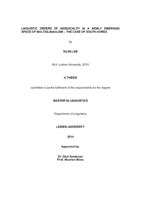 Linguistic orders of indexicality in a newly emerging space of multilingualism - The case of South Korea