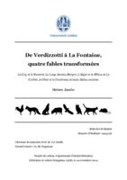 De Verdizzotti à La Fontaine, quatre fables transformées
