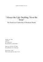 "Always the Ugly Duckling, Never the Swan": The Paradoxical Authorship of Murakami Haruki