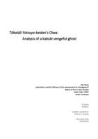 Tōkaidō Yotsuya kaidan’s Oiwa: Analysis of a kabuki vengeful ghost