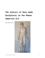 The Context of Male Nude Sculptures in the Roman Imperial Era