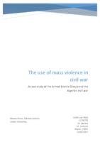 The use of mass violence in civil war: A case study of the Armed Islamic Group and the Algerian civil war