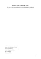 Opposition parties stabilizing the regime: The role of the Liberal Democratic Party of Russia and a Just Russia