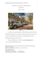 The influence of trees and cars on house evaluation