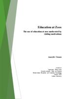 Education at zoos: The use of education at zoos moderated by visiting motivations