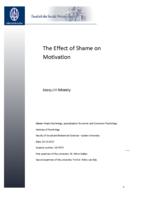 The effect of shame on motivation