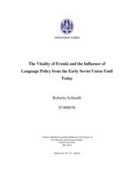 The Vitality of Evenki and the Influence of Language Policy from the Early Soviet Union Until Today