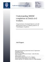 Understanding MOOC completion in Dutch civil workers: Using the theory of planned behavior and self determination theory to identify predictors of TalentSpiegel completion