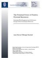 The potential power of positive personal resources: Expanding work engagement and performance through positive psychological resources