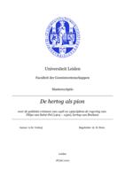 De hertog als pion: over de politieke crisissen van 1428 en 1429 tijdens de regering van Filips van Saint-Pol (1404 – 1430), hertog van Brabant